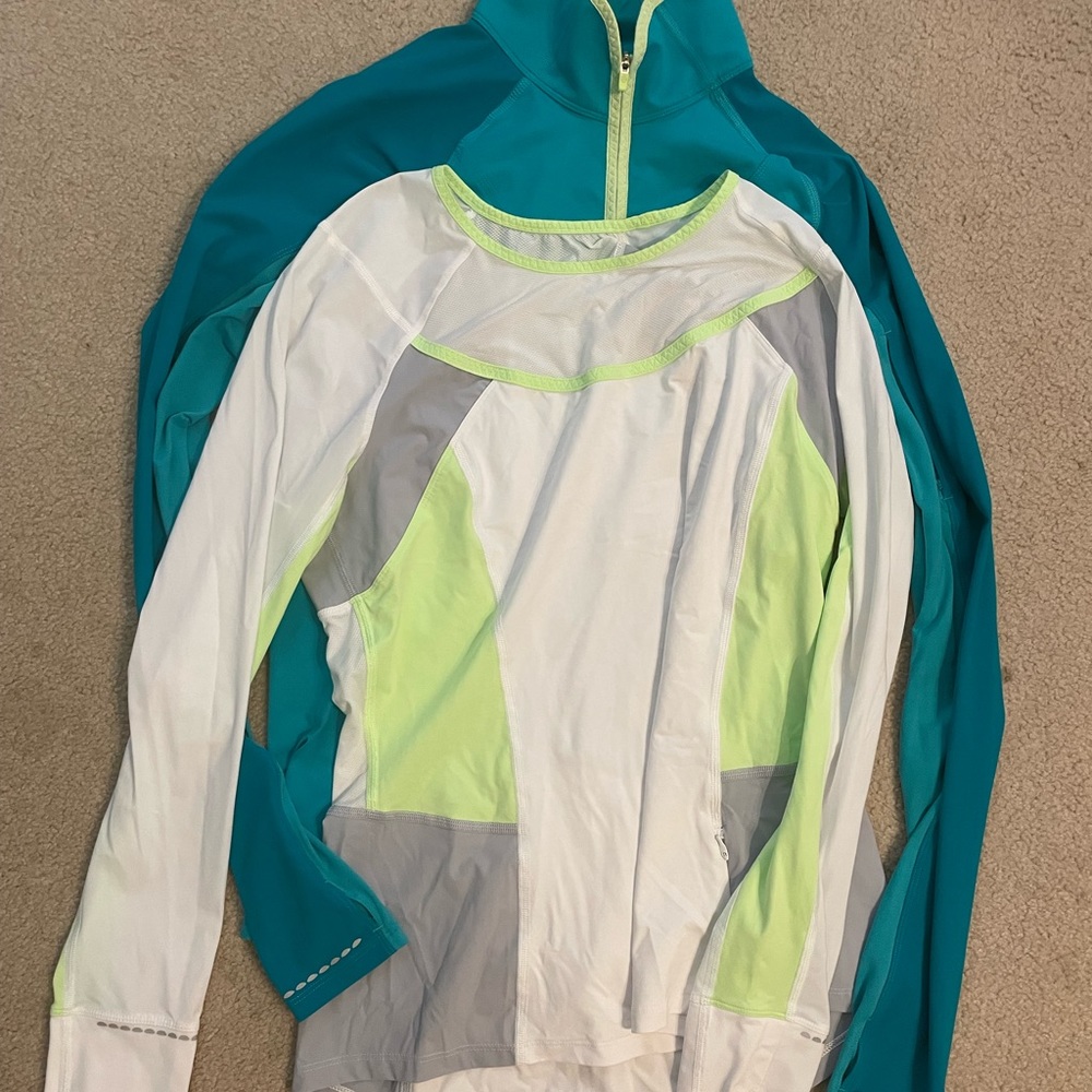TWO LULULEMON PULLOVER RUNNING JACKETS